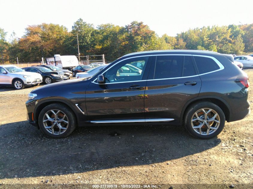 2022 BMW X3 XDRIVE30I - 5UX53DP03N9M06690