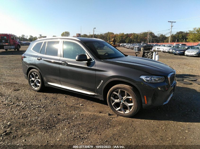 2022 BMW X3 XDRIVE30I - 5UX53DP03N9M06690