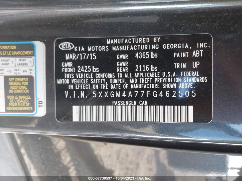 2015 KIA OPTIMA LX - 5XXGM4A77FG462505