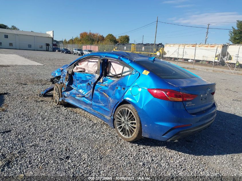 2018 HYUNDAI ELANTRA SPORT - KMHD04LB7JU665358