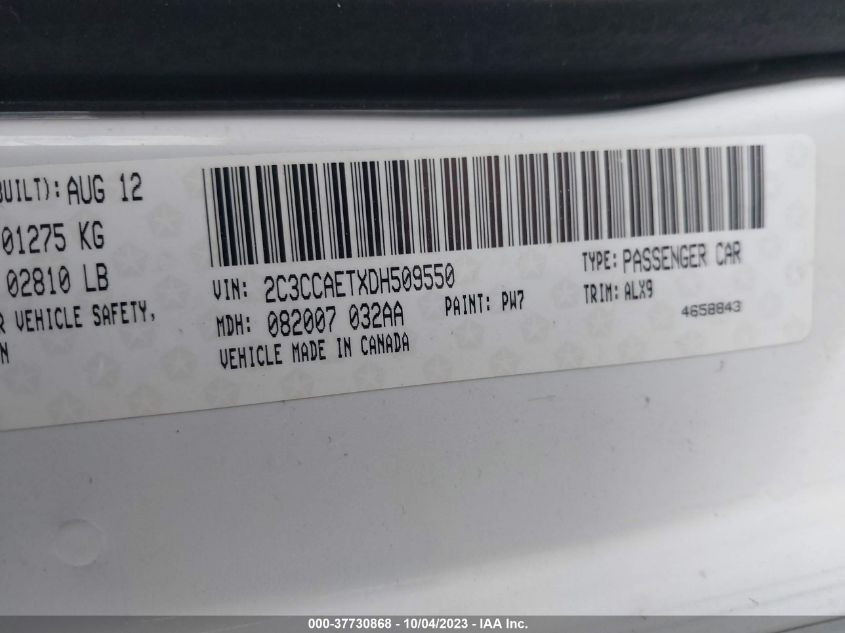 2013 CHRYSLER 300 300C - 2C3CCAETXDH509550