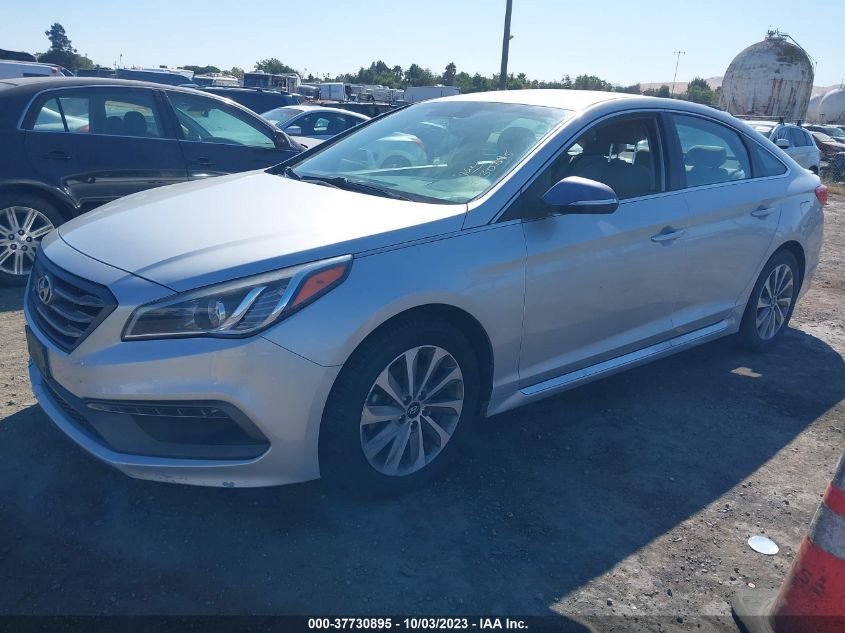 2015 HYUNDAI SONATA 2.4L SPORT - 5NPE34AF5FH032509