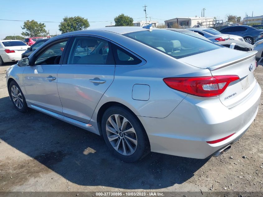 2015 HYUNDAI SONATA 2.4L SPORT - 5NPE34AF5FH032509