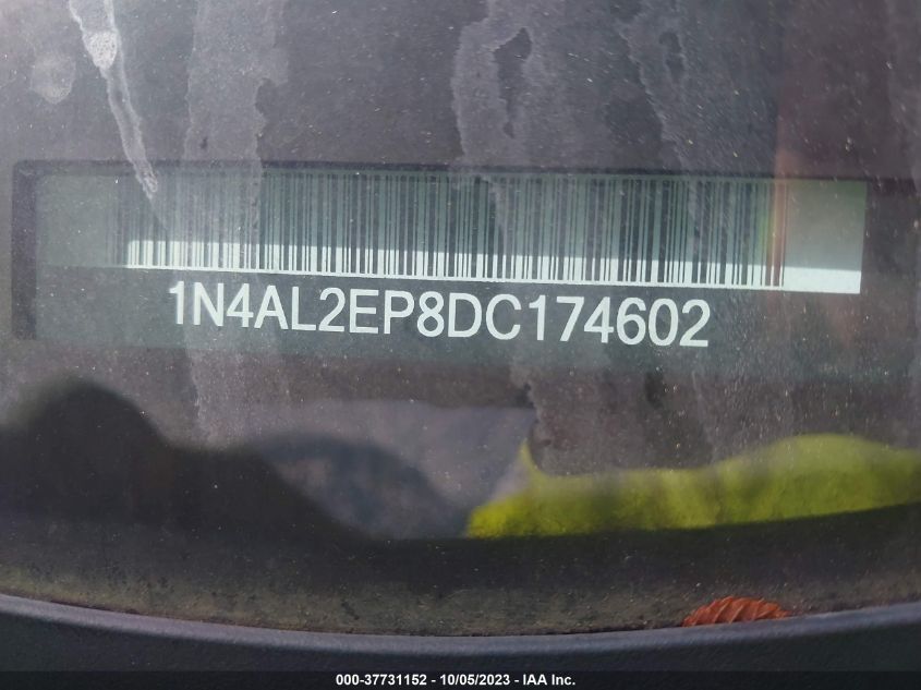 2013 NISSAN ALTIMA 2.5 S - 1N4AL2EP8DC174602