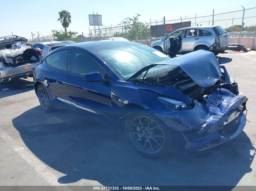 2022 TESLA MODEL 3 LONG RANGE - 5YJ3E1EB8NF183008