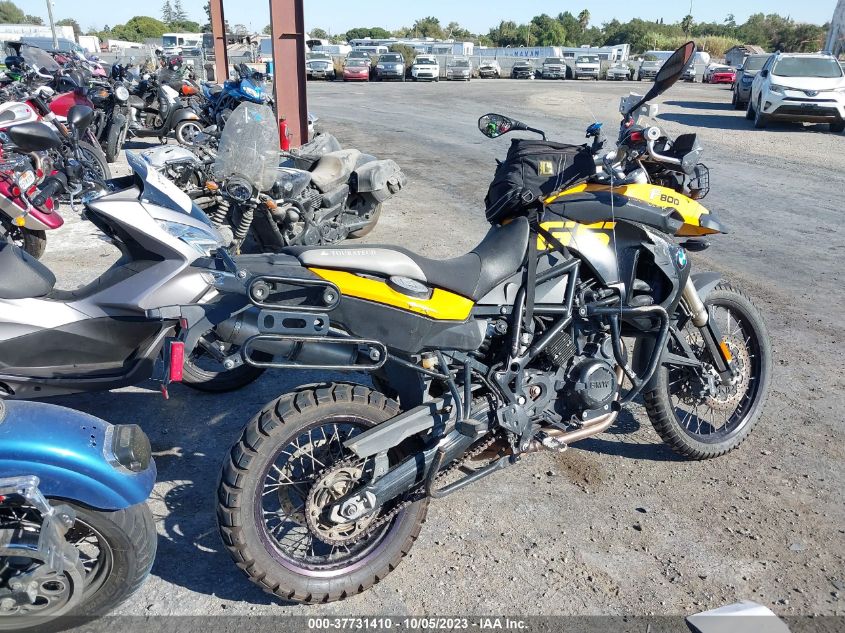 2009 BMW F800 GS WB10229039ZU01850