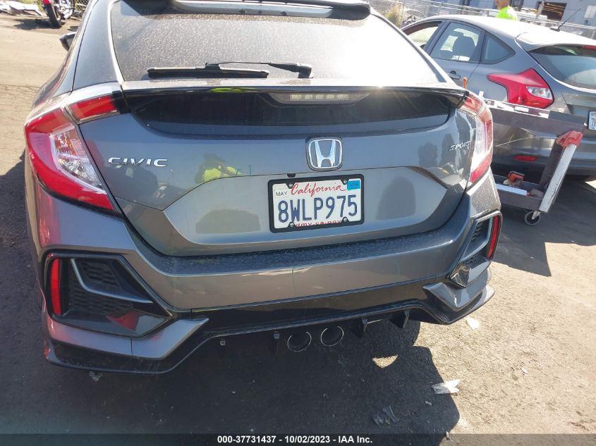 2021 HONDA CIVIC HATCHBACK SPORT SHHFK7H44MU415591
