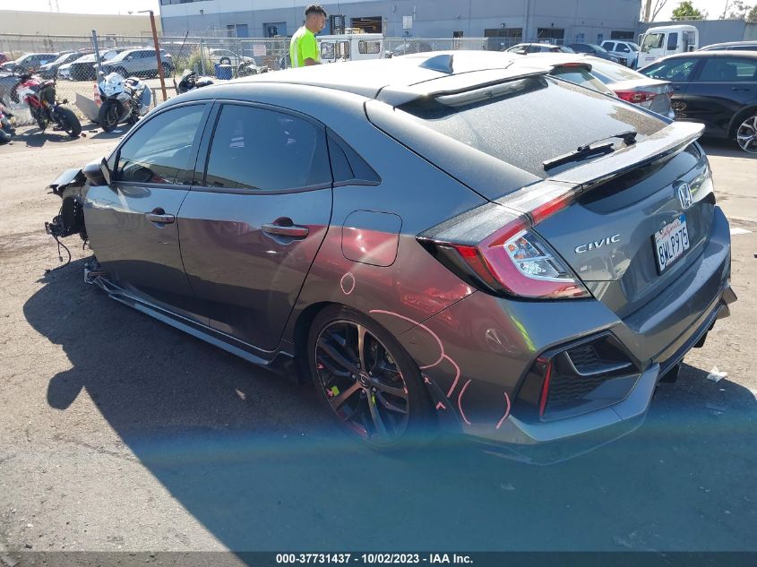 2021 HONDA CIVIC HATCHBACK SPORT SHHFK7H44MU415591