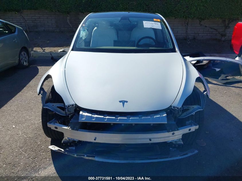 2022 TESLA MODEL Y LONG RANGE - 7SAYGDEE2NF360019