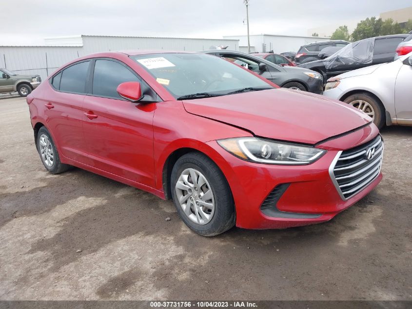 2017 HYUNDAI ELANTRA SE - KMHD74LF0HU135614