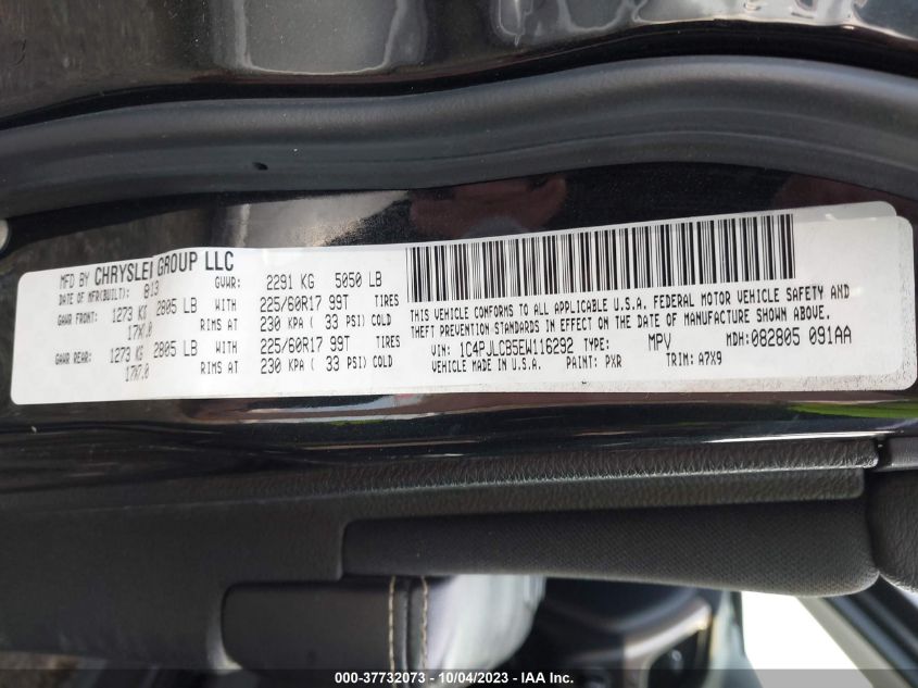2014 JEEP CHEROKEE LATITUDE - 1C4PJLCB5EW116292