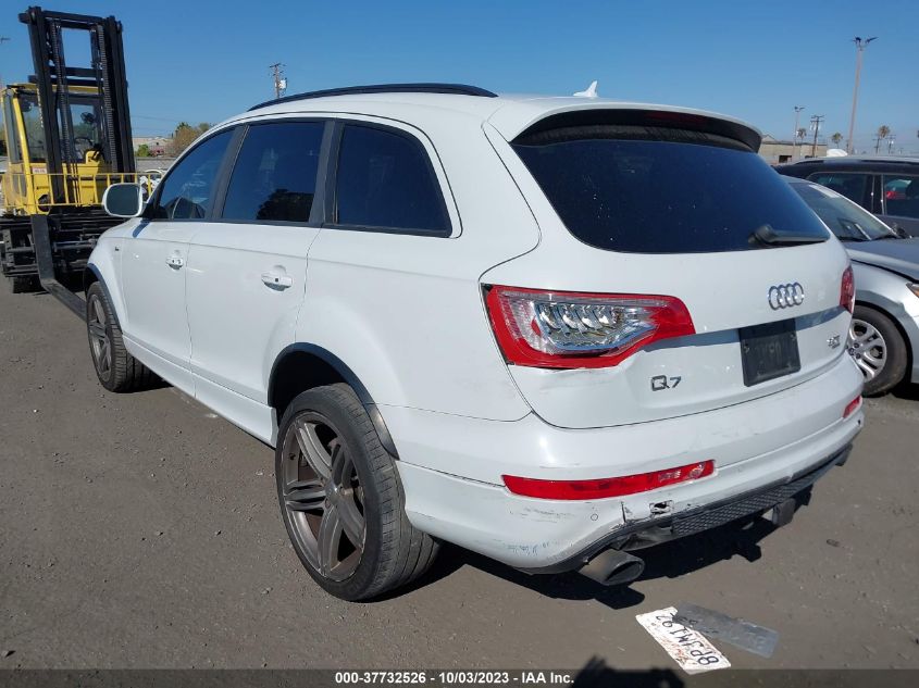 2015 AUDI Q7 3.0T S LINE PRESTIGE - WA1DGAFEXFD018829