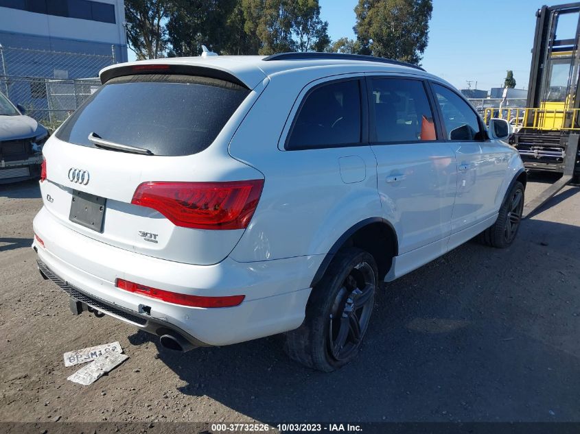 2015 AUDI Q7 3.0T S LINE PRESTIGE - WA1DGAFEXFD018829