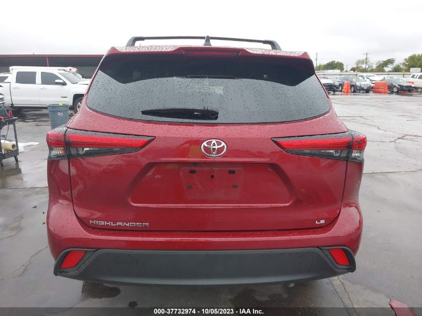 2022 TOYOTA HIGHLANDER L/LE - 5TDZZRAH9NS096737