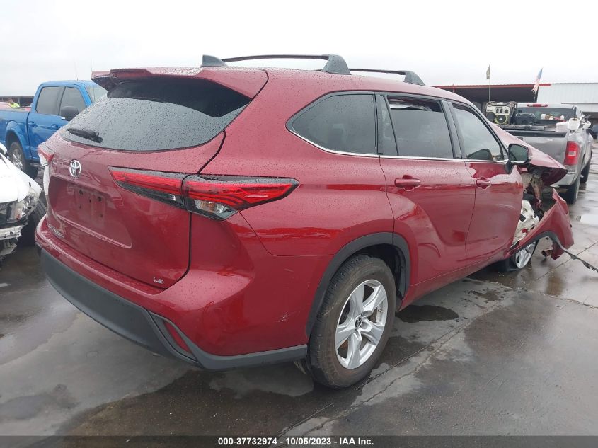 2022 TOYOTA HIGHLANDER L/LE - 5TDZZRAH9NS096737