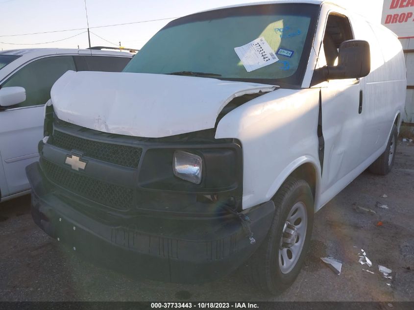 2014 CHEVROLET EXPRESS CARGO VAN - 1GCSGAFXLE1196154