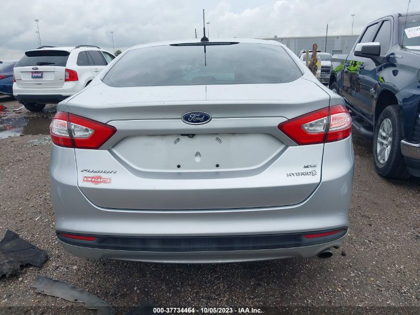 2015 FORD FUSION SE HYBRID - 3FA6P0LU2FR201188