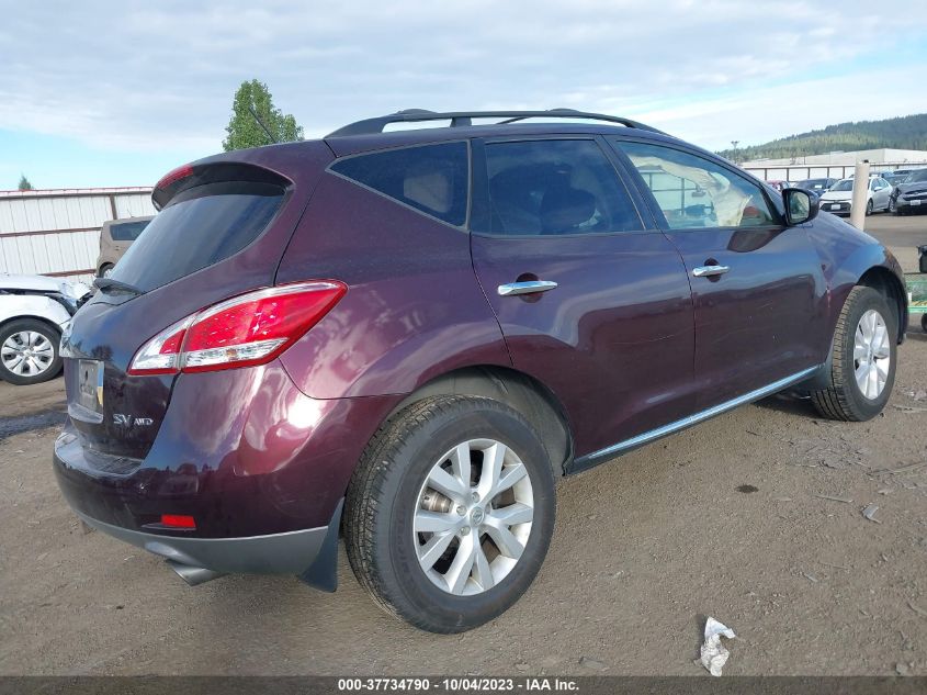 2013 NISSAN MURANO S/SL/LE - JN8AZ1MW2DW323200