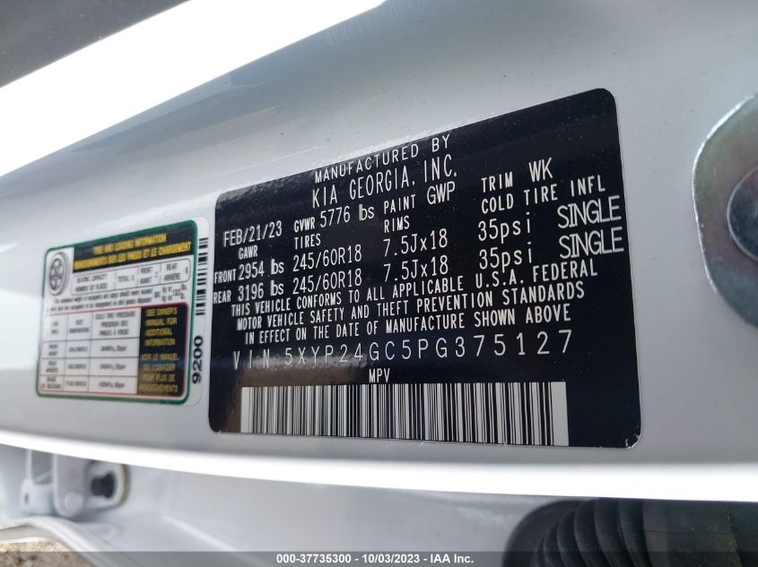 2023 KIA TELLURIDE LX - 5XYP24GC5PG375127