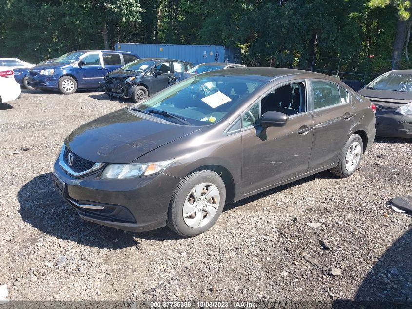2014 HONDA CIVIC SEDAN LX - 2HGFB2F52EH555538