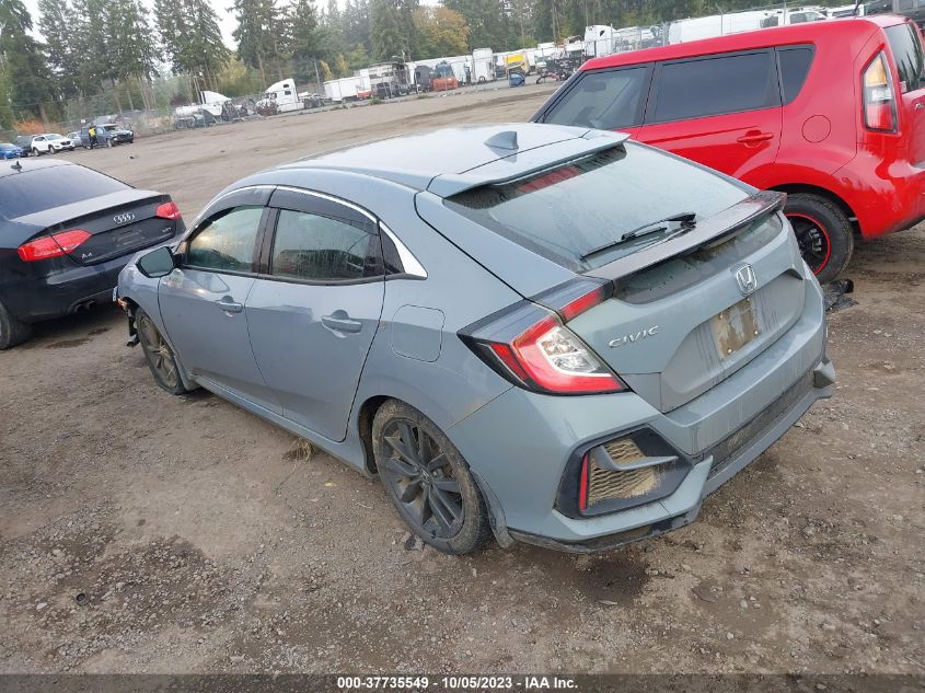 2021 HONDA CIVIC HATCHBACK EX SHHFK7H63MU407905