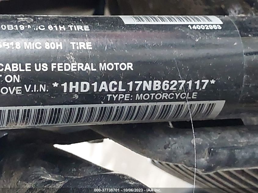 2022 HARLEY-DAVIDSON FLTRXST 1HD1ACL17NB627117