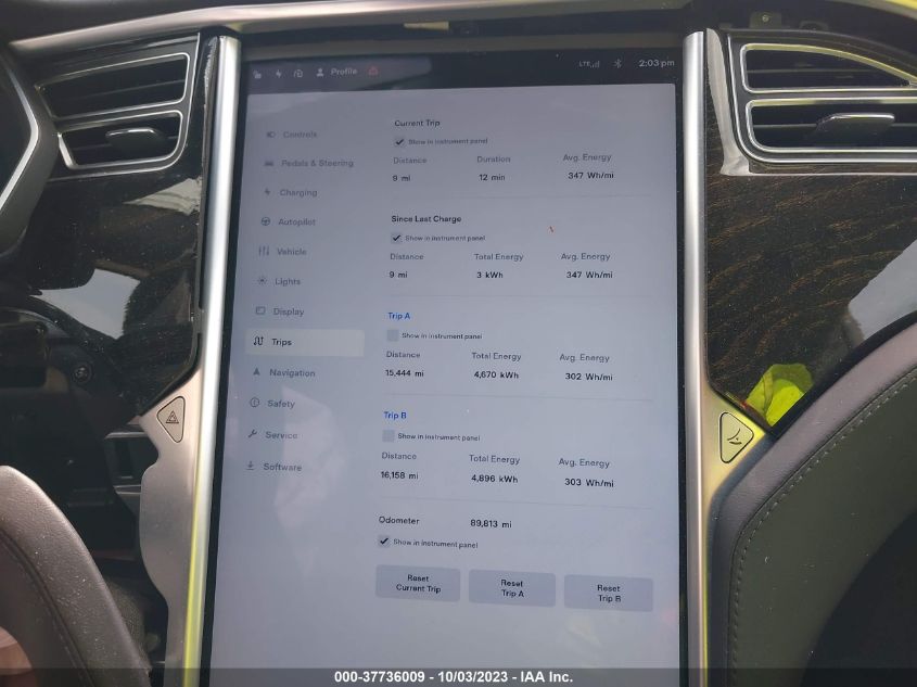 2016 TESLA MODEL S 90D/70D/75D/60D/85D - 5YJSA1E22GF156185
