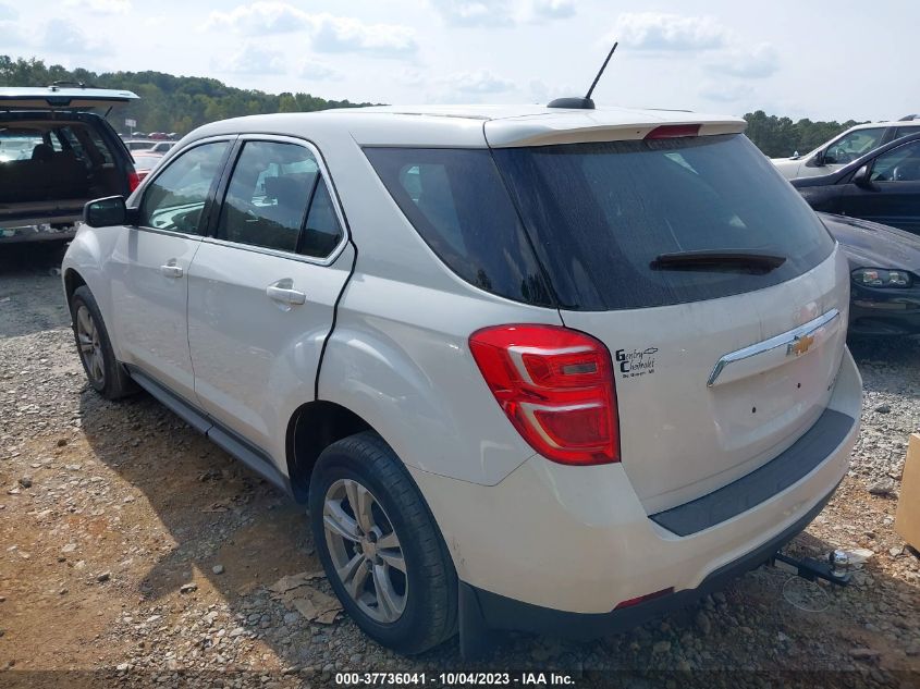 2016 CHEVROLET EQUINOX LS - 2GNALBEK1G1135916