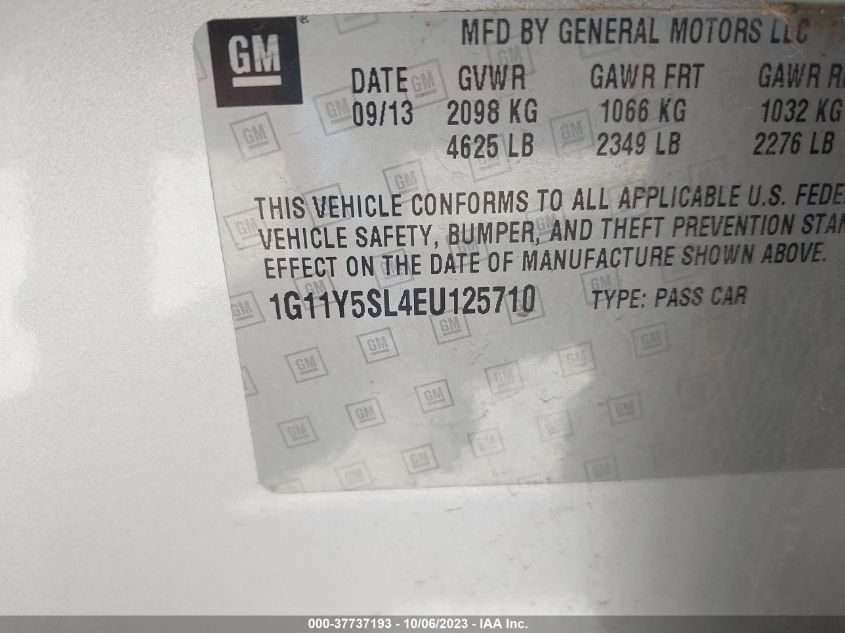 2014 CHEVROLET IMPALA LS - 1G11Y5SL4EU125710