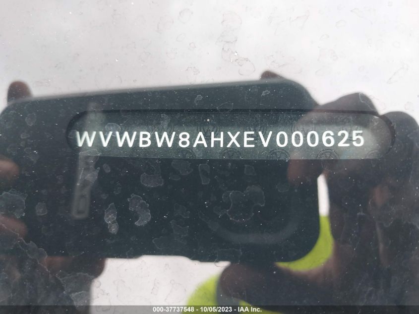 2014 VOLKSWAGEN EOS KOMFORT WVWBW8AHXEV000625