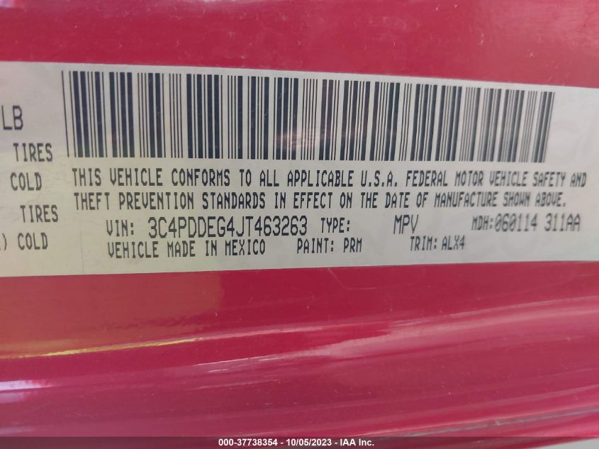 2018 DODGE JOURNEY GT - 3C4PDDEG4JT463263