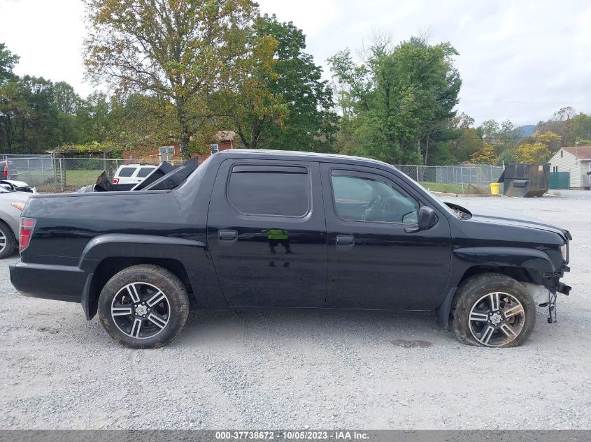 2014 HONDA RIDGELINE SPORT - 5FPYK1F73EB001764