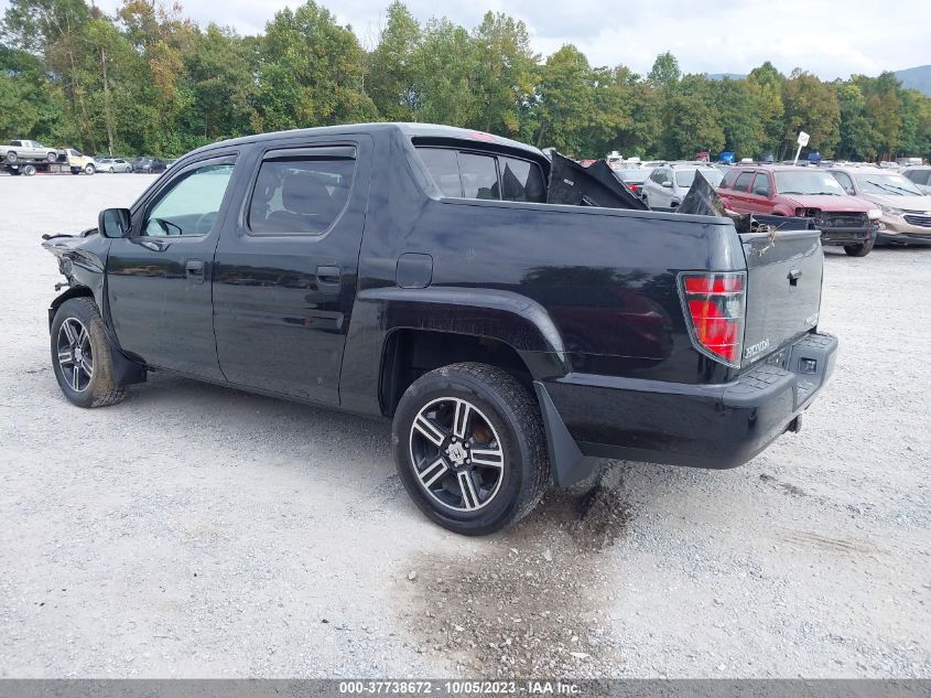 2014 HONDA RIDGELINE SPORT - 5FPYK1F73EB001764