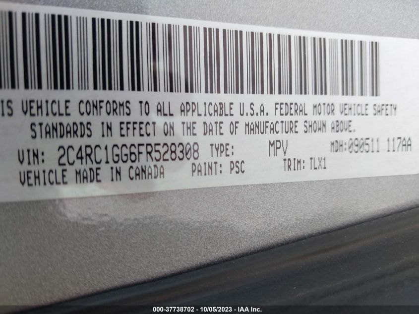2015 CHRYSLER TOWN & COUNTRY LIMITED PLATINUM - 2C4RC1GG6FR528308