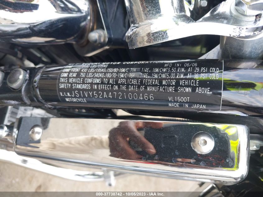 2007 SUZUKI VL1500 - JS1VY52A472100466
