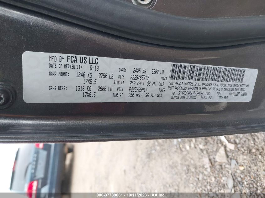 2018 DODGE JOURNEY SE - 3C4PDCABXJT429624
