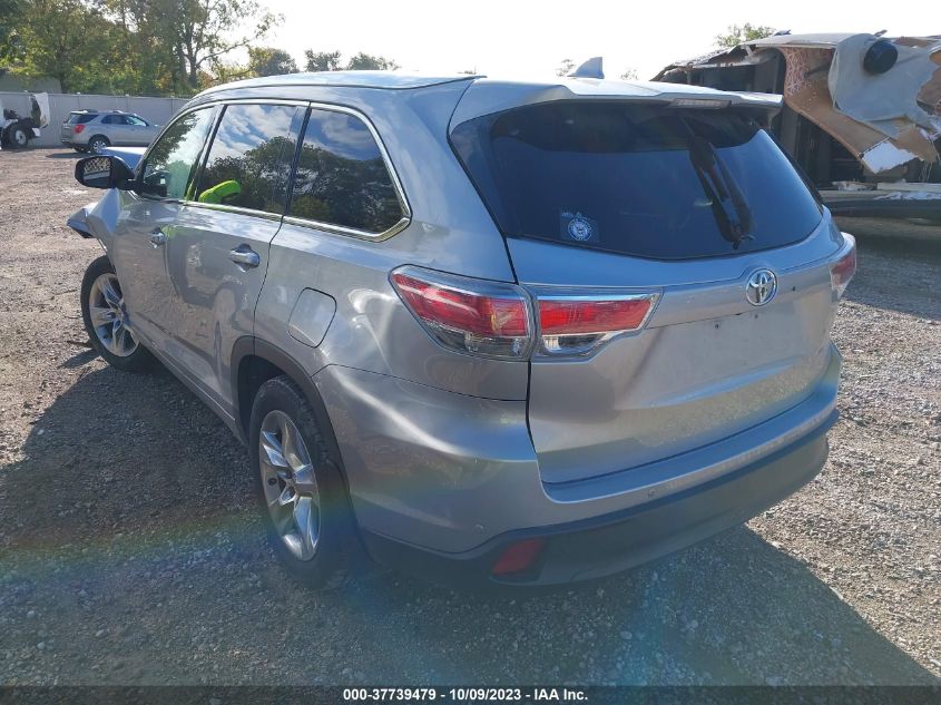 2014 TOYOTA HIGHLANDER LIMITED - 5TDDKRFH6ES007097