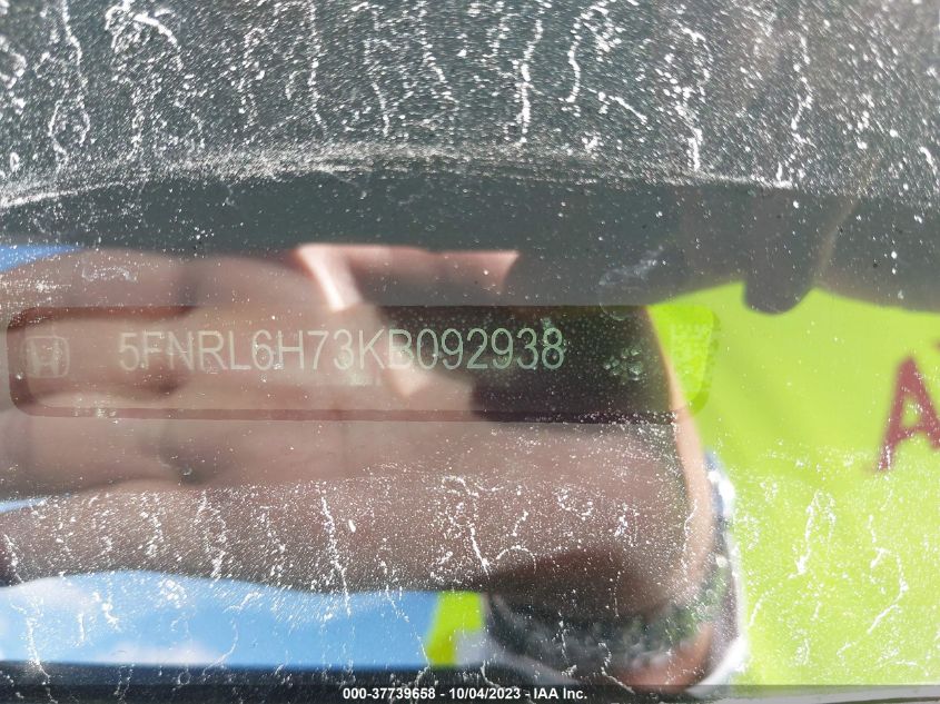 2019 HONDA ODYSSEY EXL - 5FNRL6H73KB092938