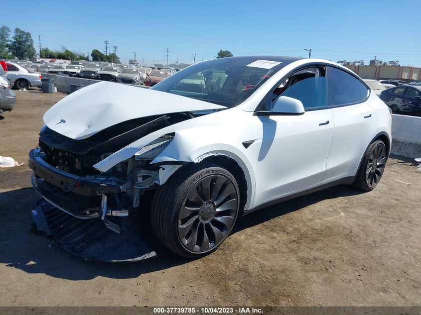 VIN 7SAYGDEF2NF533790 2022 TESLA MODEL Y