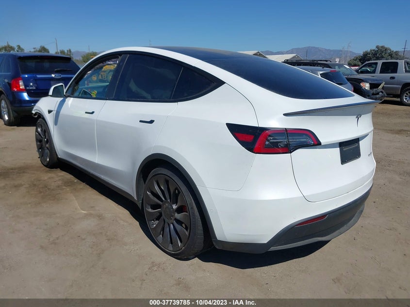 VIN 7SAYGDEF2NF533790 2022 TESLA MODEL Y