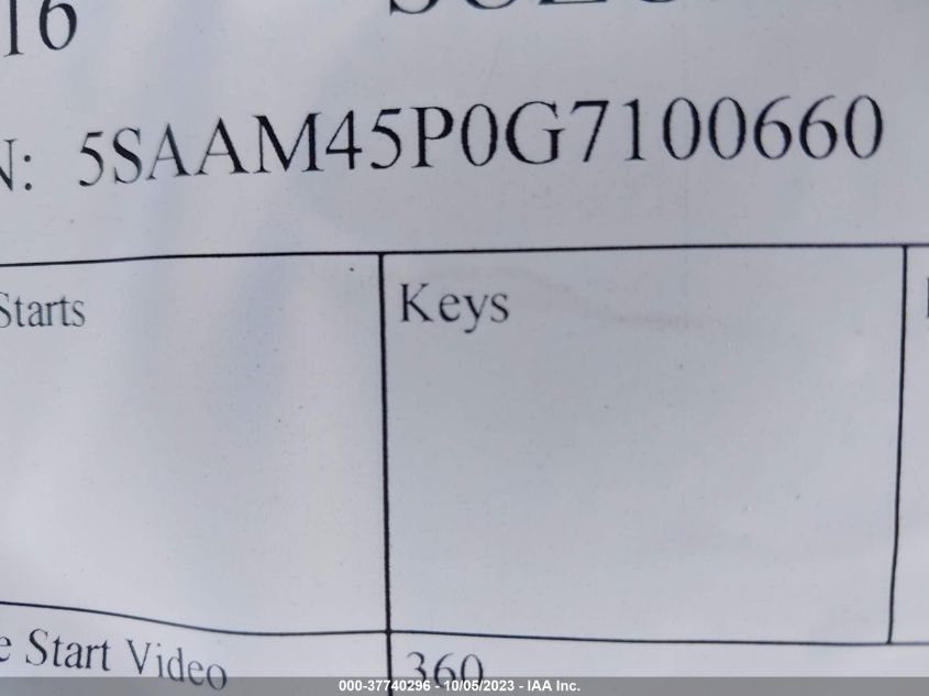 2016 SUZUKI LT-A500 XP - 5SAAM45P0G7100660