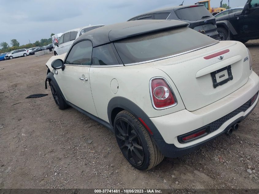 2013 MINI COUPE COOPER S WMWSX3C53DT408765
