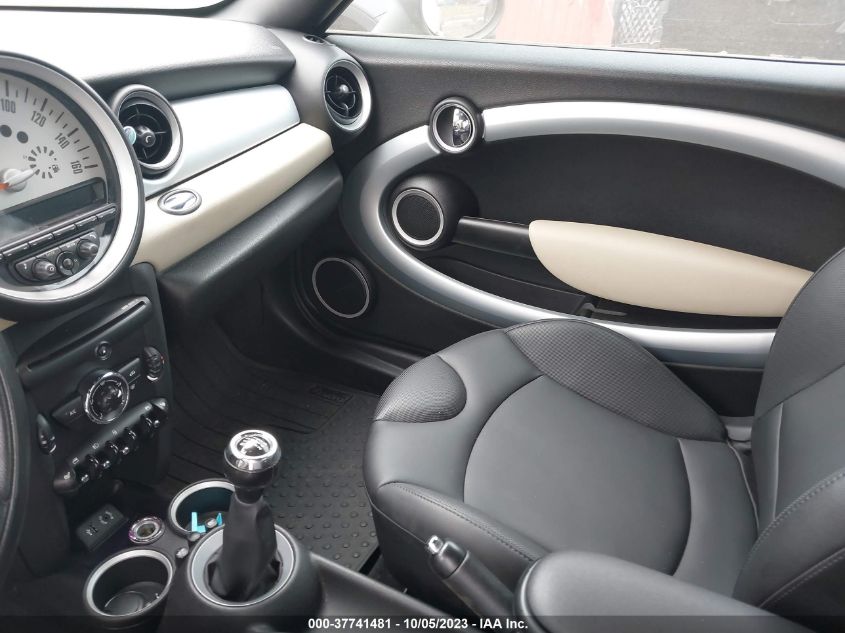 2013 MINI COUPE COOPER S WMWSX3C53DT408765