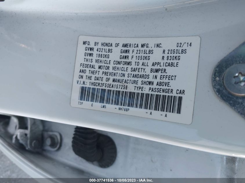 2014 HONDA ACCORD SEDAN SPORT - 1HGCR2F50EA157256