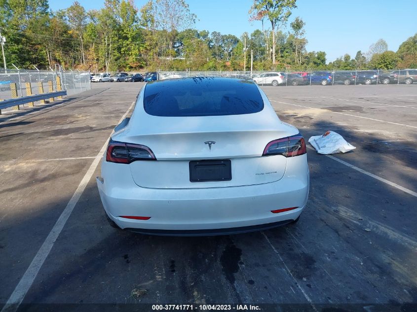 2022 TESLA MODEL 3 LONG RANGE - 5YJ3E1EBXNF254676