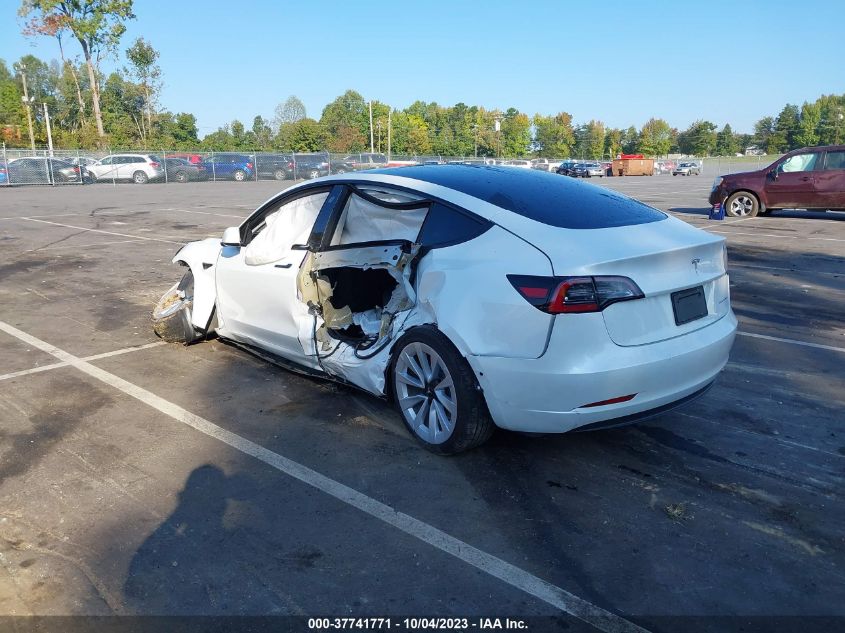 2022 TESLA MODEL 3 LONG RANGE - 5YJ3E1EBXNF254676