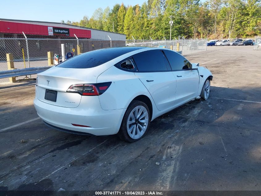 2022 TESLA MODEL 3 LONG RANGE - 5YJ3E1EBXNF254676