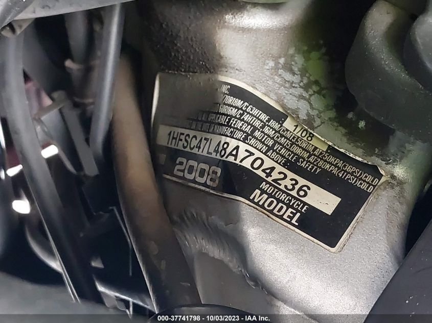 2008 HONDA GL1800 1HFSC47L48A704236
