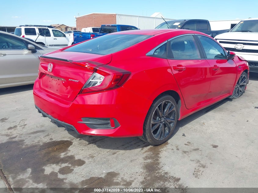 VIN 2HGFC2F80KH516501 2019 HONDA CIVIC SEDAN SPORT