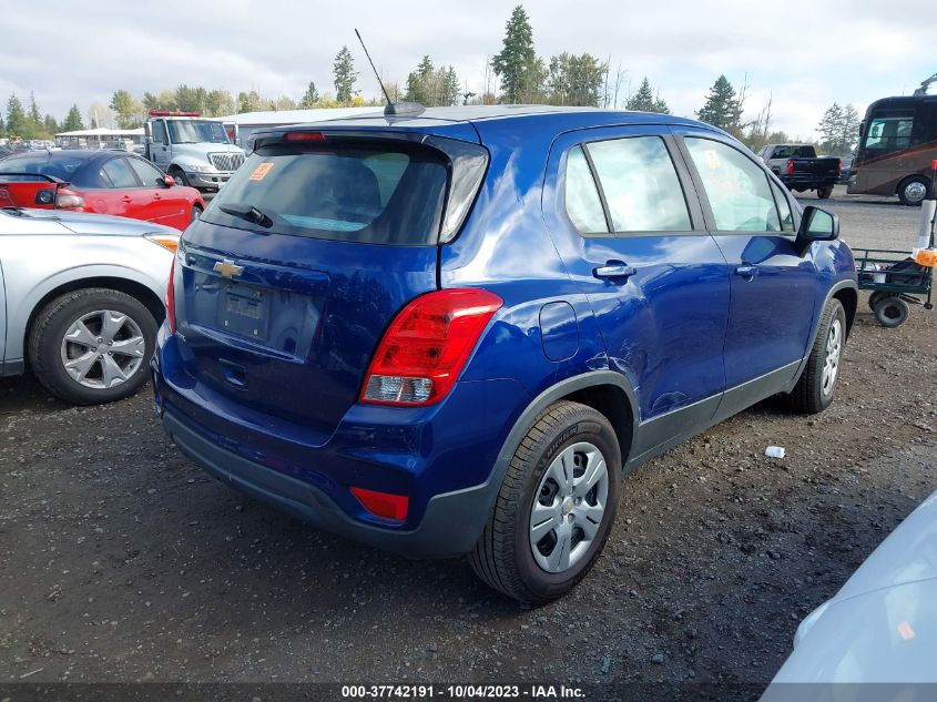 2017 CHEVROLET TRAX LS - 3GNCJKSB1HL188182